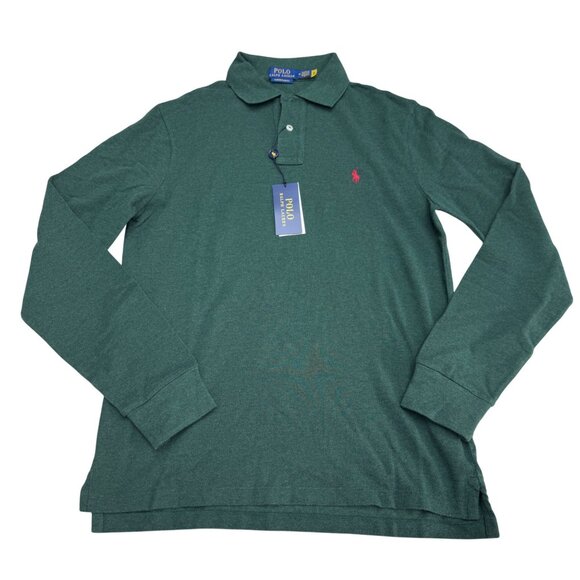 Polo Ralph Lauren Other - NEW $115 Polo Ralph Lauren Men's Custom Slim Fit D. Green LS Polo Shirt, Size M